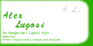 alex lugosi business card